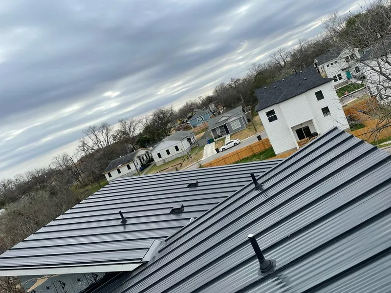 Standing seam metal roof panels with vents for Skylight Repair in Delavan